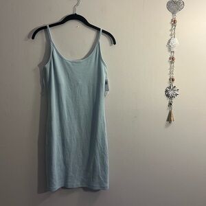 Old Navy light blue body con dress medium